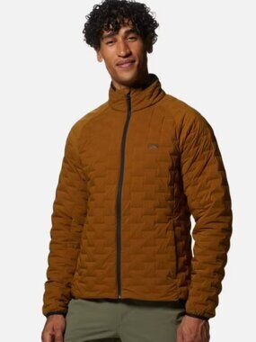 Mountain Hardwear Men's XL Stretchdown Light Jacket Golden Brown NWT Puffer